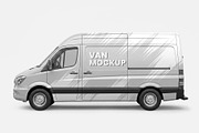 Cargo Van Vehicle Wrap Mockup, an Advertising Mockup by graphypix (Thumbnail 4 of 4)