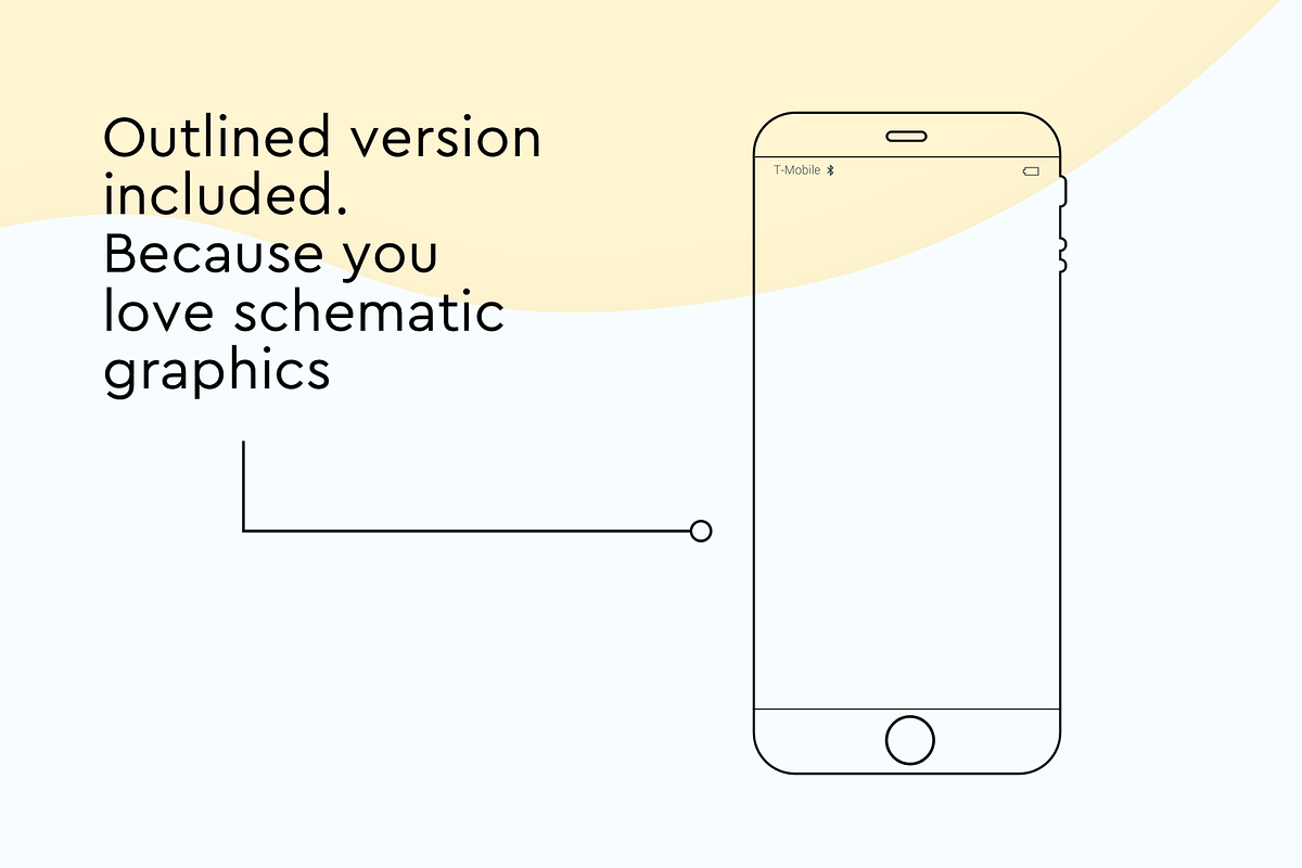 Minimal Iphone mockup for Sketch, an iPhone Mockup by Marinastu (Photo 3 of 3)