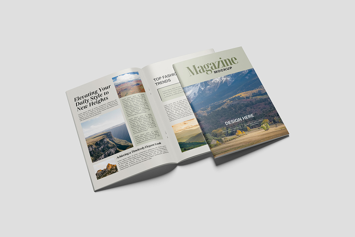 Magazine Mockup Magazine, a Books & Magazine Mockup by Pikachudesign (Photo 2 of 5)