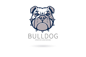 Bulldog logo, Dog logo, a Branding & Logo Template by Logocreative