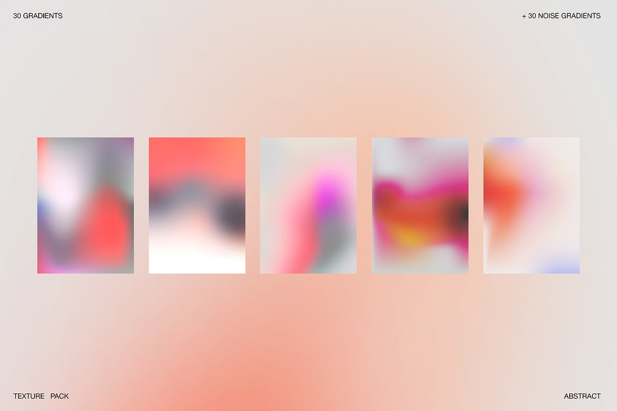 Gradient Backgrounds + Noise Texture, a Texture Graphic by Marie T
