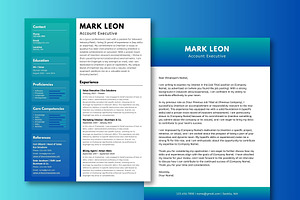 Modern Resume Cover Letter Template, a Resume Template by Melanie Peterson