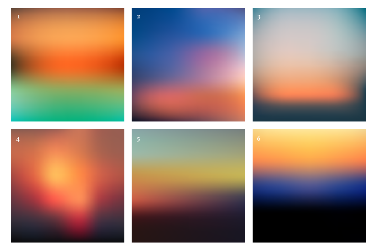 20 sunset gradients + 4 bonus card, a Texture Graphic by Olha Kozachenko (Photo 3 of 6)