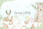 SPRING MELODY watercolor set, an Animal Illustration by erasovas (Thumbnail 1 of 13)
