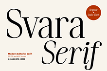 Svara Modern Editorial Serif Font