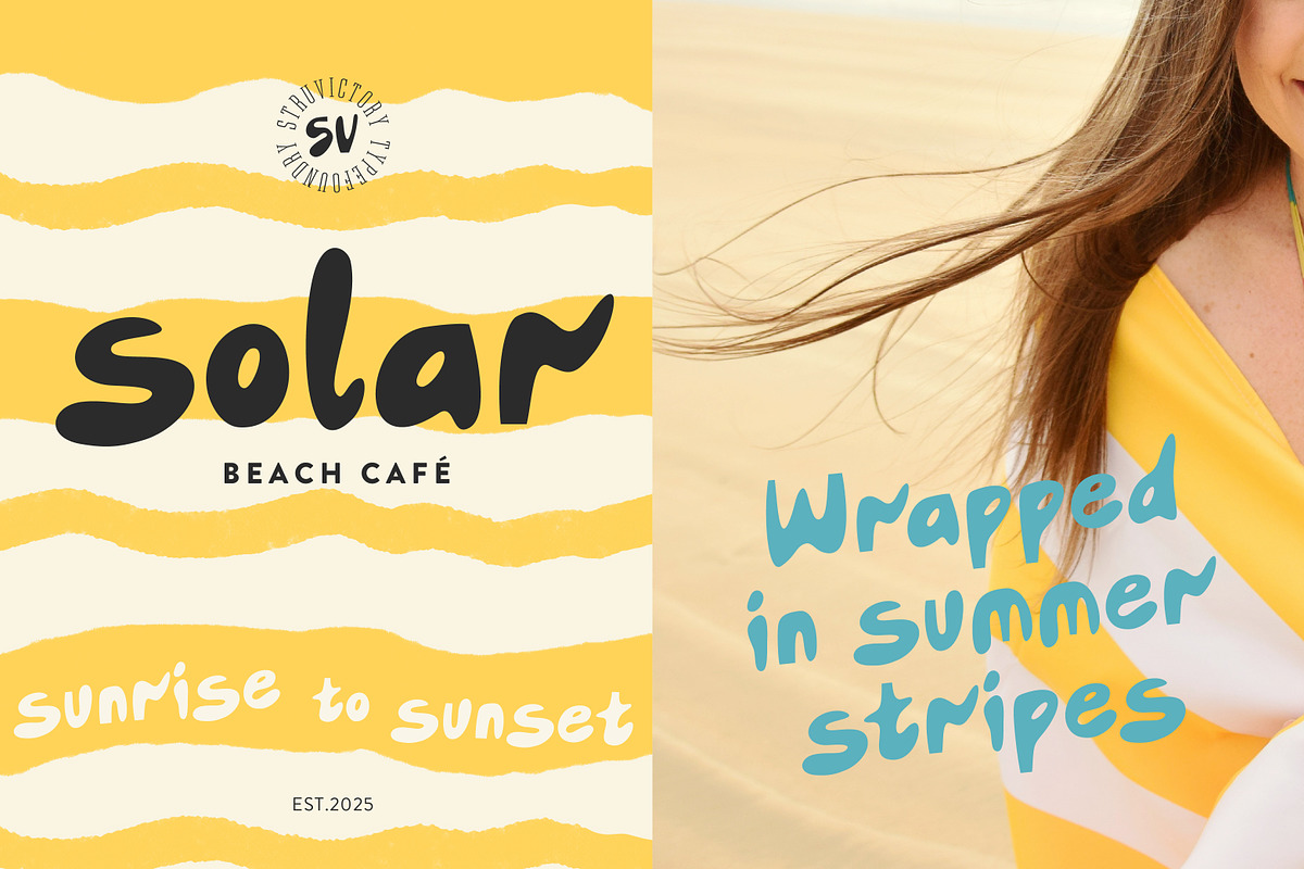Coastal Mirage Playful Summer Sans, a Sans Serif Font by Struvictory.art (Photo 7 of 8)