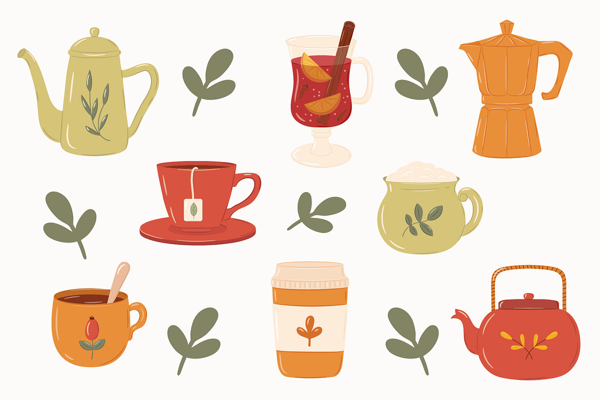 Fall season illustration set, a Seasonal Illustration by NatalieArtShop (Photo 6 of 7)