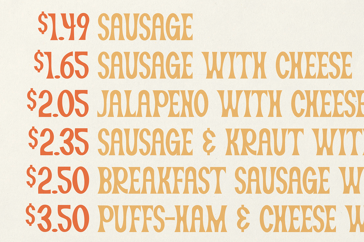 Kolache - Display Font, a Sans Serif Font by Sombrero Craft (Photo 3 of 4)