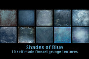 10 Blue toned Textures, a Texture Graphic by dyrkwyst textures (Thumbnail 1 of 3)
