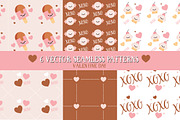 Valentine´s Day Patterns, a Pattern Graphic by Pegaconleche Papercute (Thumbnail 1 of 8)