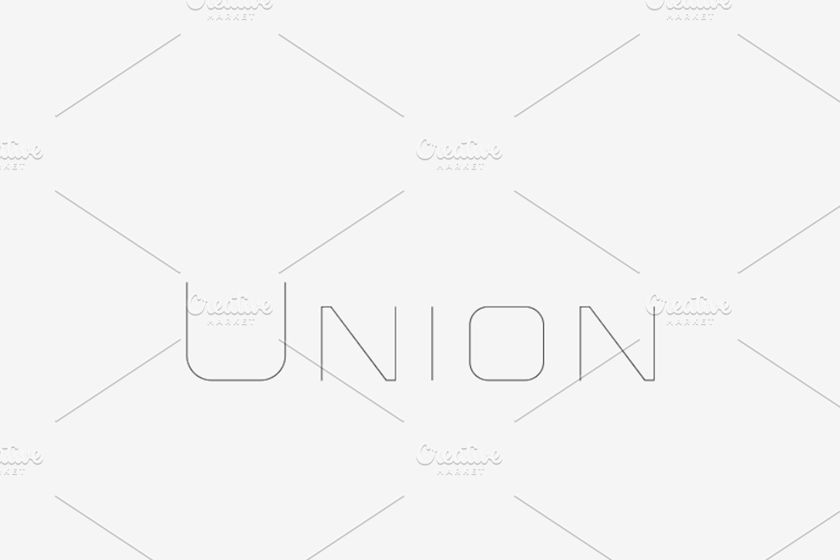 UNION - Laser, Craft Cutter Font