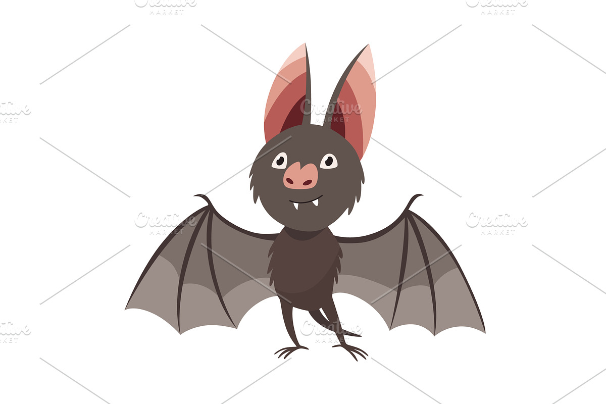 Bat. Concept cartoon bat. Vector, an Animal Illustration by the8monkey