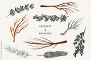 Sage Green Citrus Illustrations, an Object Illustration by Fire Spark Studio (Thumbnail 4 of 9)