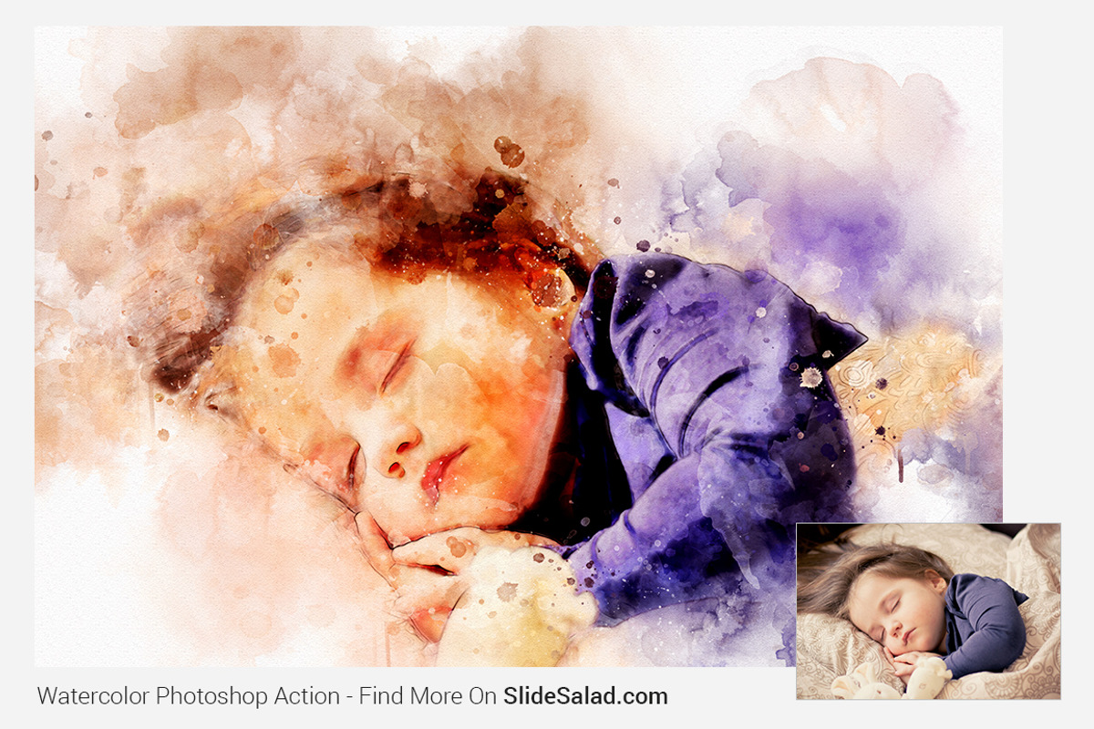 Watercolor Photoshop Action, an Action Add-On by SlideSalad (Photo 9 of 14)
