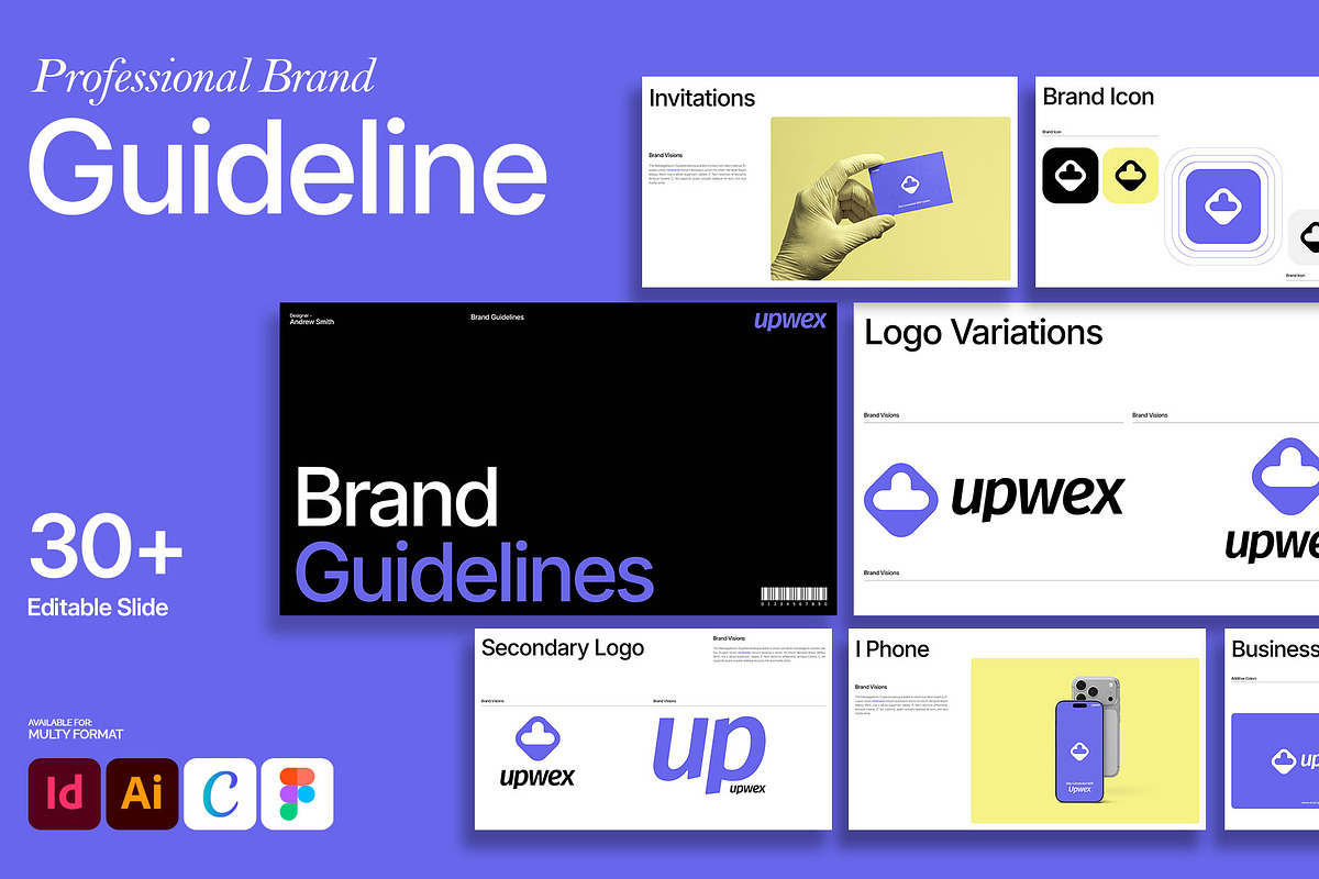 Brand Guideline Presentation Deck, a Branding & Logo Template by Devators (Photo 1 of 8)