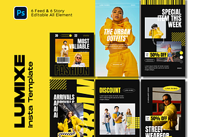 Lumixe Streetwear Instagram Template