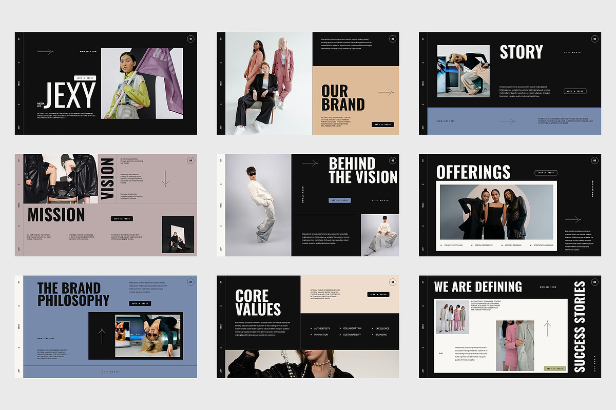 Jexy : Media Kit Google Slides, a Presentation Template by Punkl Camp (Photo 6 of 9)