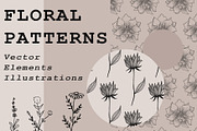 Floral Autumn Vector Patterns, a Pattern Graphic by Chimerique (Thumbnail 1 of 8)