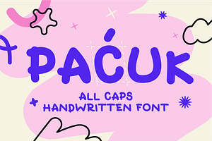 Pacuk - round handwritten font