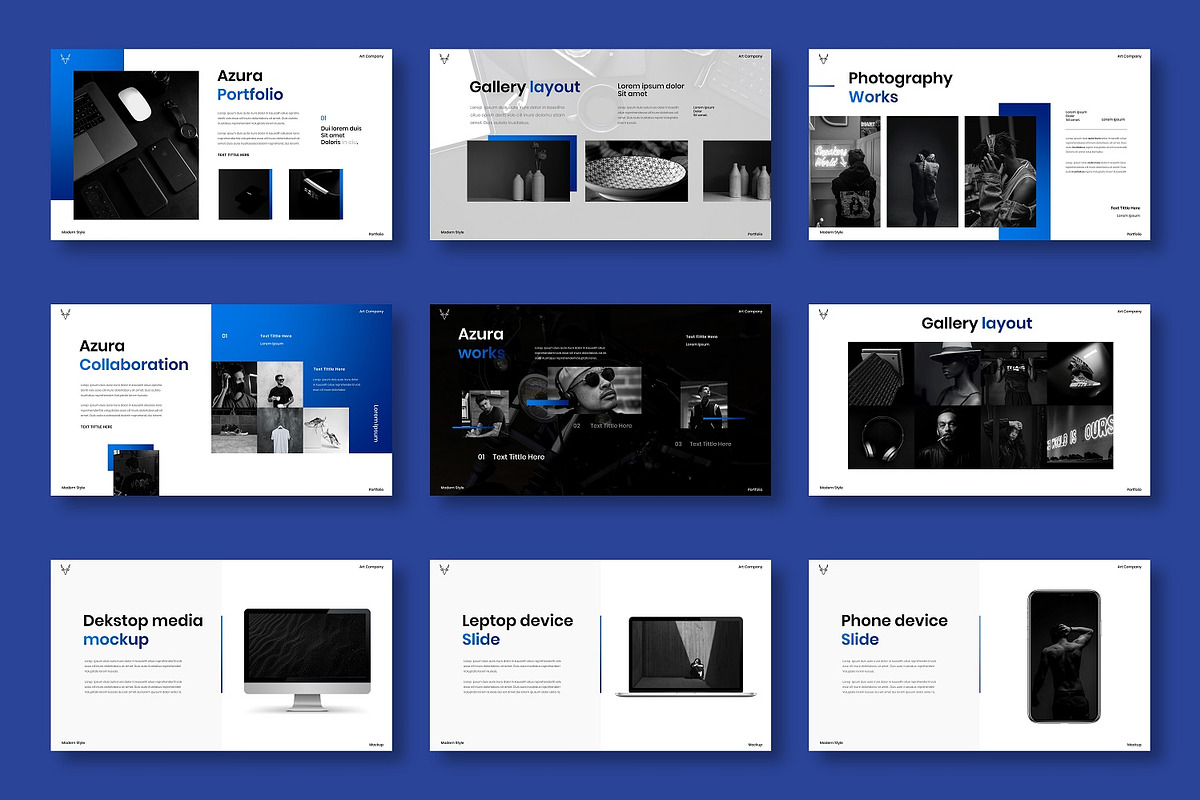 Azura – Business PowerPoint, a Presentation Template by Dens Creative Studio (Photo 6 of 6)