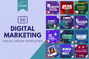 4 in 1 Digital Marketing CanvaBundle, a Social Media Template by Canvagator (Thumbnail 4 of 9)