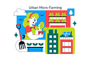 10 Urban Micro Farming Illustration, a Decorative Illustration by denayunebgt (Thumbnail 4 of 4)