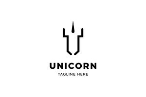 Unicorn Minimalist Logo