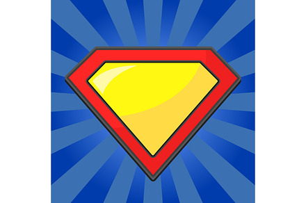 Superhero logo template