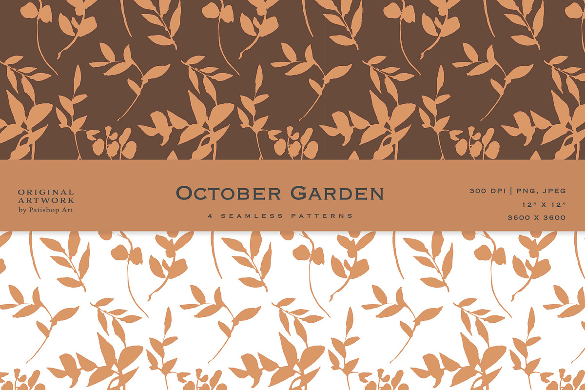 Fall Watercolor Floral Clipart Set, a Decorative Illustration by Patishop Art (Photo 12 of 17)