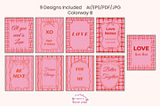 Love Wall Art Printable Set, a Decorative Illustration by Decor Lines (Thumbnail 3 of 10)