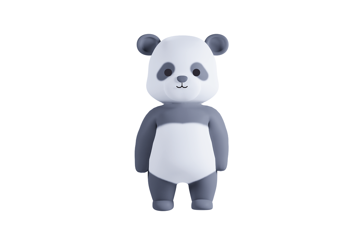 3D Pack Cute Animal Panda, an Animal 3D Model by Astuti Studio (Photo 3 of 11)