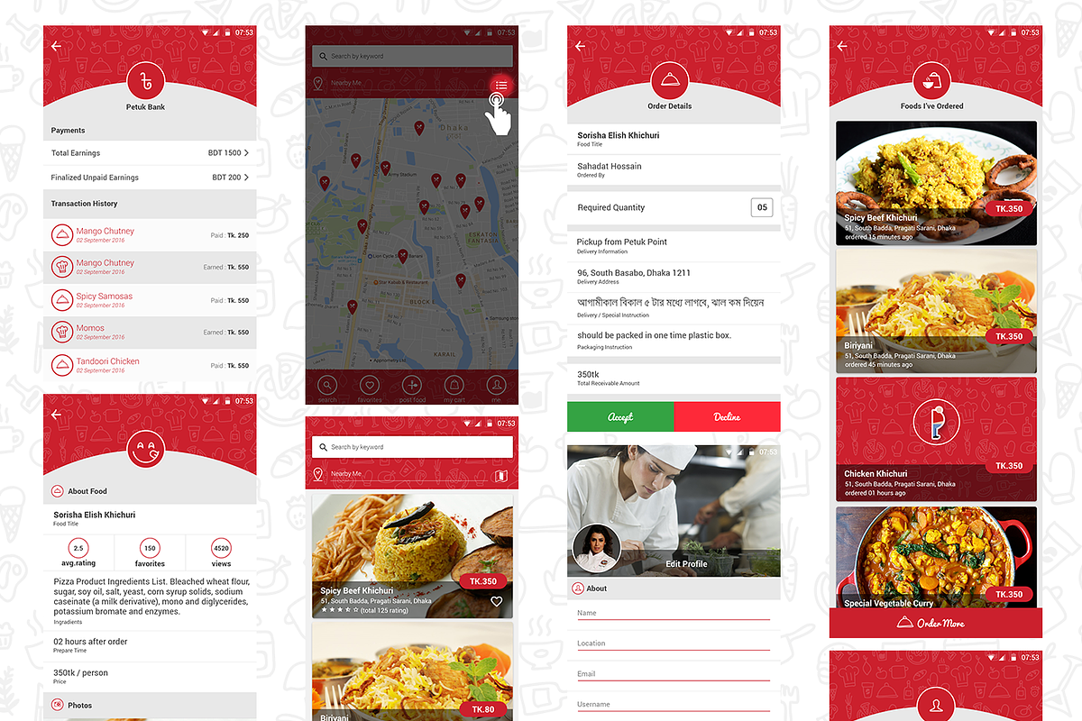 FoodHype | App UI Kit, an UI Kit Template by Saif71 - Shop (Photo 11 of 11)