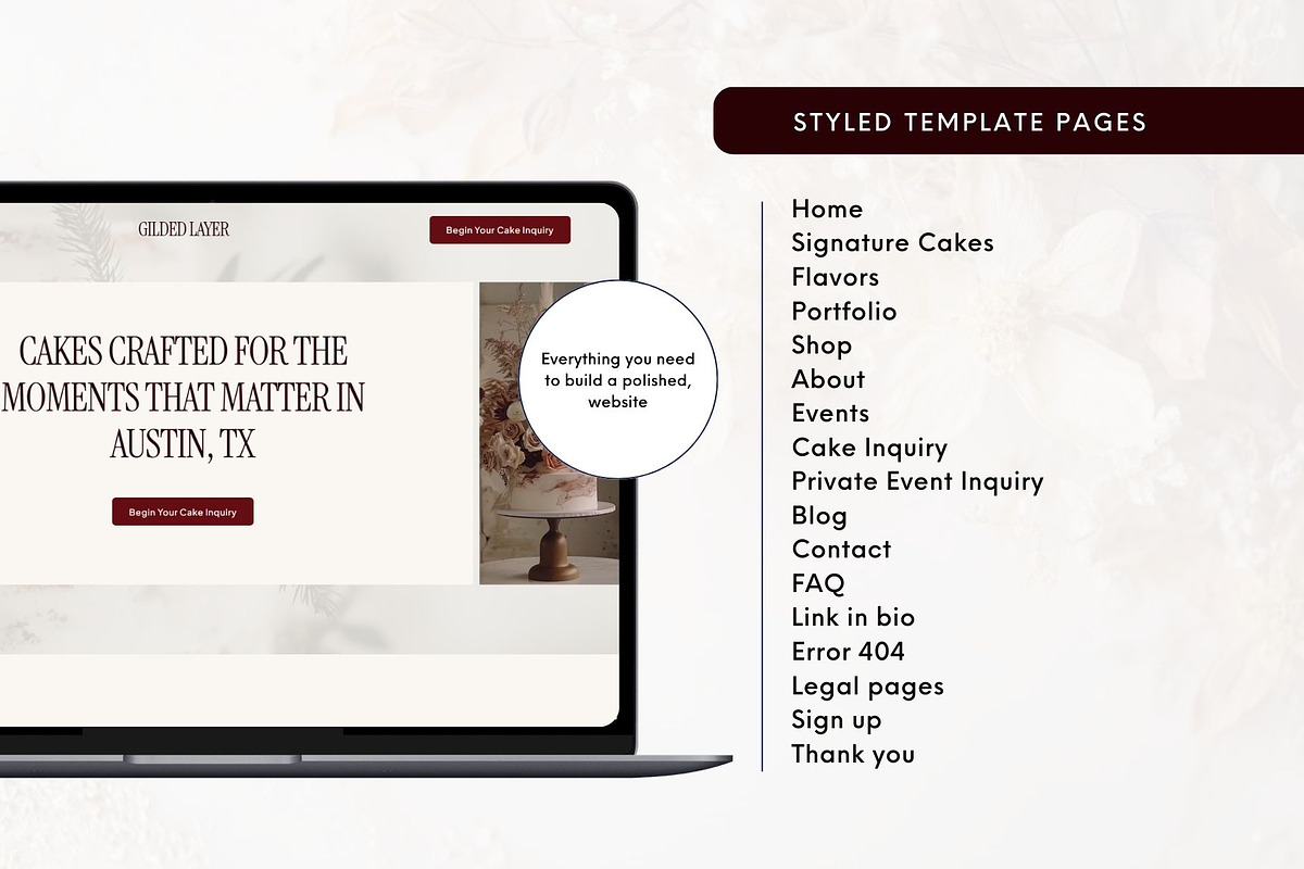 Squarespace Bakery Template, a Squarespace Template by Pretty Boss Designs (Photo 4 of 8)