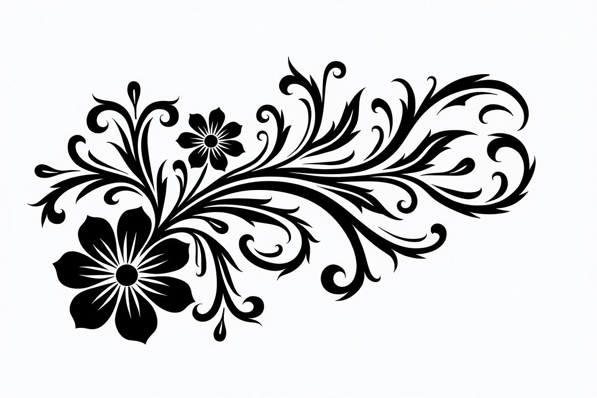 Ornamental Flower Designs, an Illustration by yasushie (Photo 6 of 20)