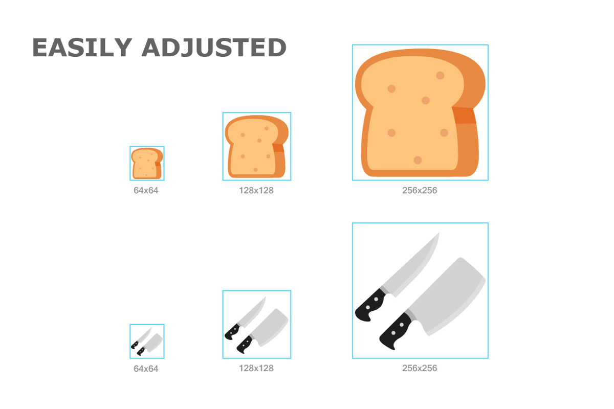 96 Food & Beverage Color Icon preview 2