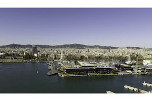 Panoramic view of port vell and, an Architecture Photo by Media Whale Stock