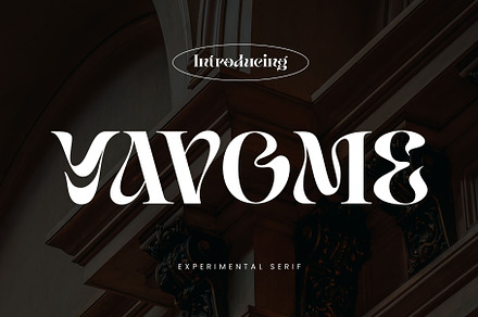 Yavome - Quirky Serif, a Serif Font by Arterfak Project