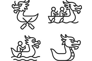 Vector illustration of dragon boat, a Sport Illustration by ZinetroN