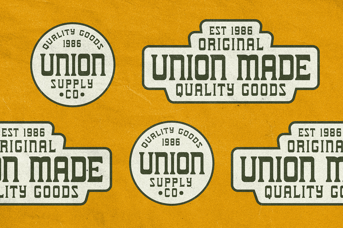 Kolabore - vintage Display, a Serif Font by Invasi Studio (Photo 4 of 10)