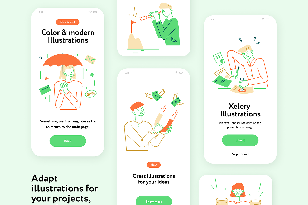 Xelery Illustrations Collection, a Finance Illustration by Welovegraphics (Photo 5 of 10)