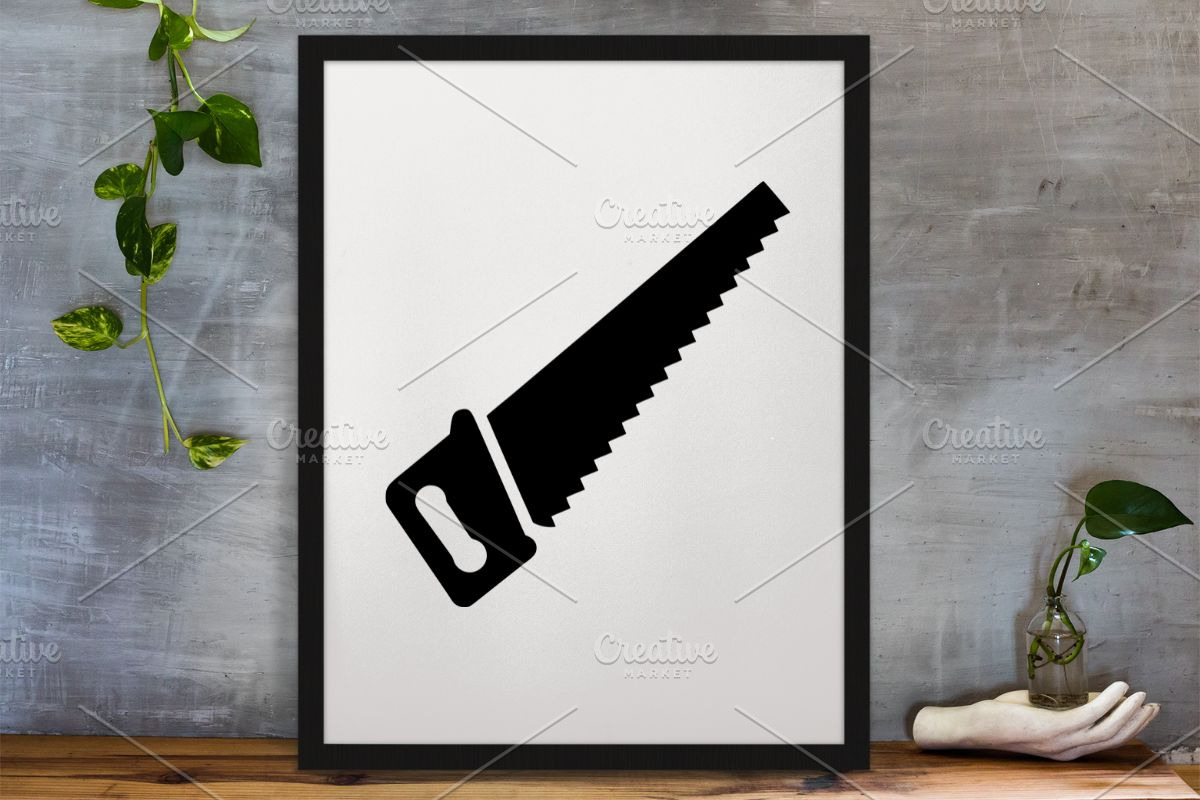 Saw Silhouette SVG, a Work Illustration by newminddesign (Photo 4 of 5)