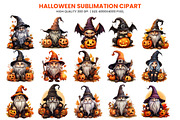 Halloween Fall Gnome Witch Bundle, a Seasonal Illustration by Creative Arslan (Thumbnail 2 of 9)