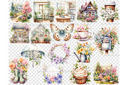 Spring Watercolor Clipart Bundle PNG, a Seasonal Illustration by GlamArtZhanna (Thumbnail 6 of 6)