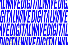 DIGITAL WAVE - ITALIC CAPS FONT