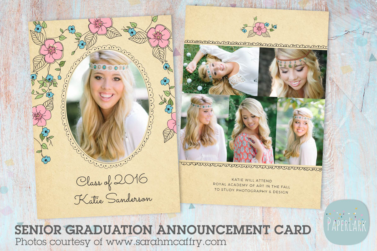 AG005 Senior Graduation Card Bundle, a Flyer Template by Paper Lark (Photo 3 of 5)