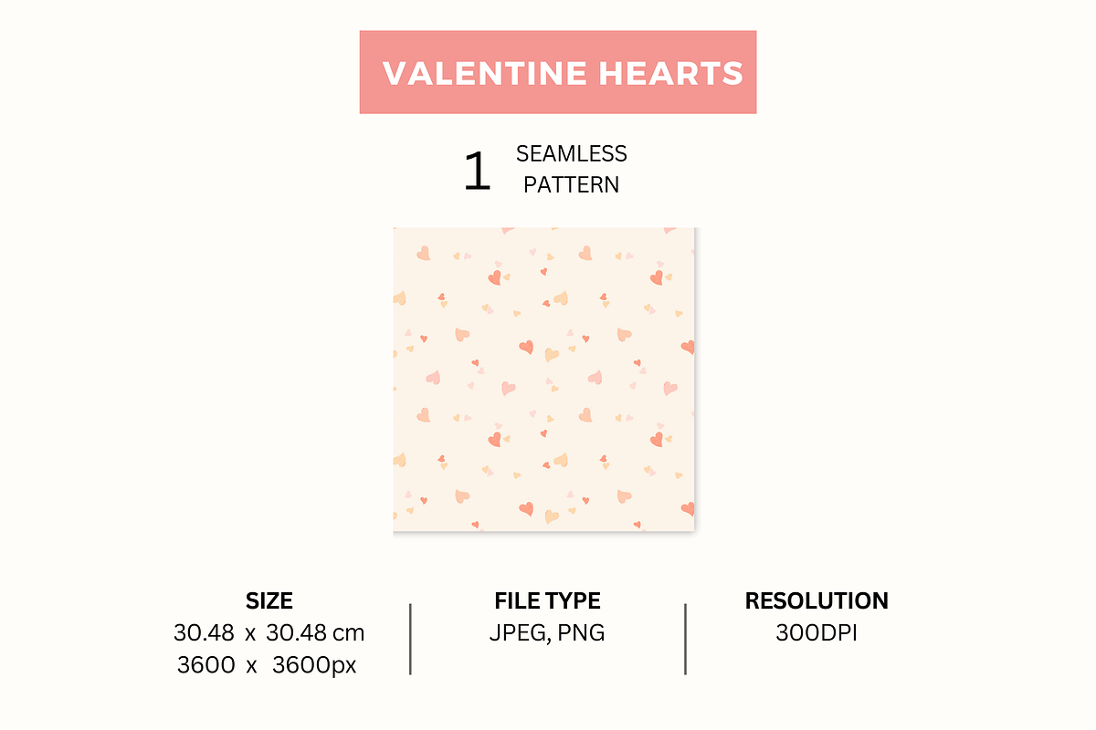 Valentine Hearts, a Pattern Graphic by Jaselvii Studio (Photo 2 of 4)