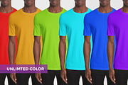 T-shirt Mock-Up (african Model), a Shirt Mockup by Mock-up Store (Thumbnail 7 of 8)