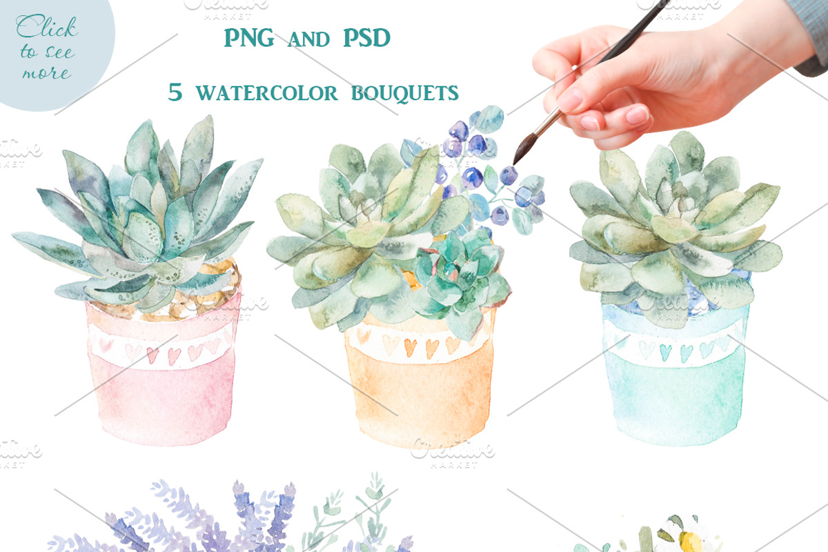 Watercolor Eco Set, an Illustration by Elizaveta (Photo 5 of 5)