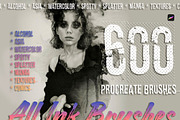 procreate brushes bundle drawing, a Brush Add-On by EnriqueSaezStudio (Thumbnail 3 of 5)