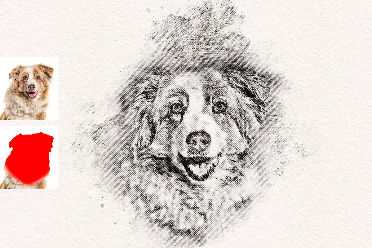 Realistic Drawing & Sketch Effect 2, an Action Add-On by MRI STUDIO (Photo 5 of 12)